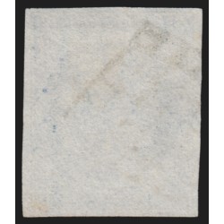 n°4, Cérès 1850, 25c bleu, nuance soutenue, oblitéré grille noire - TB