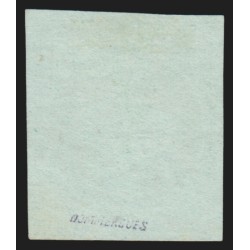 n°12, Napoléon non-dentelé, 5c vert, oblitéré, effigie bien dégagée - TB
