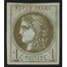 n°39B, Cérès Bordeaux, 1c olive, Report 2, neuf * avec charnière - TTB D'ASPECT