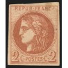 n°40B, Cérès Bordeaux, 2c brun-rouge, Rep 2, neuf (*) sans gomme BEAU D'ASPECT