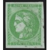n°42B, Cérès Bordeaux, 5c vert-jaune, signé JF.BRUN et ROUMET - TB