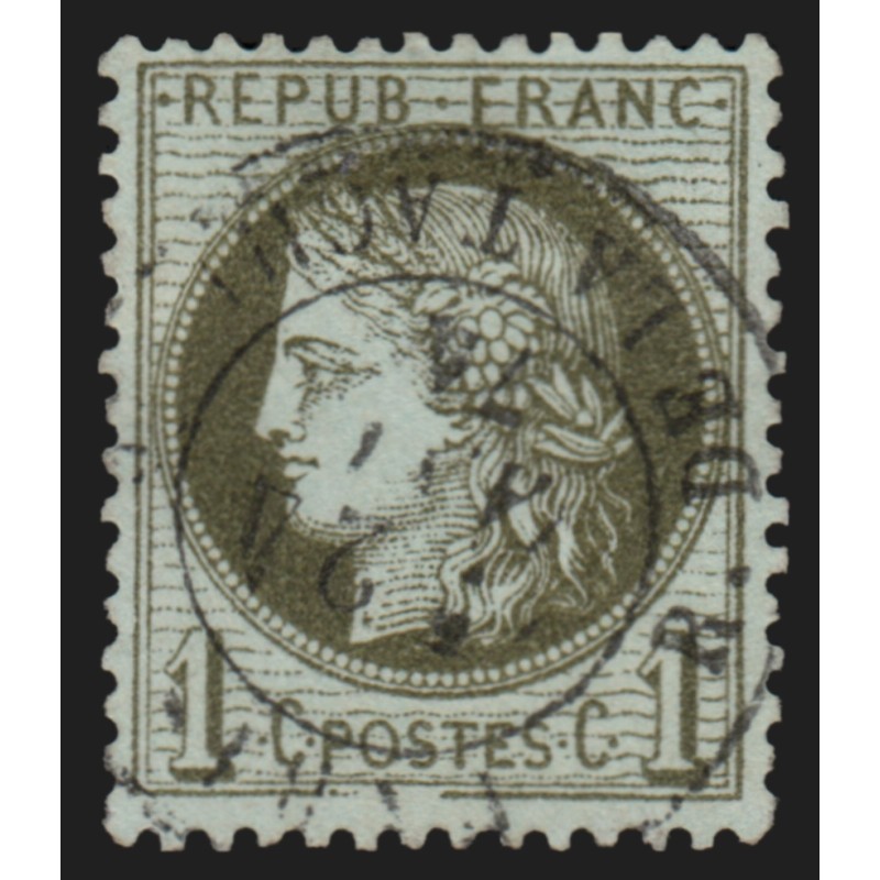 n°50b, variété "trait brisé", oblitéré càd Paris Rue de la Tacherie - SUPERBE n°50b, variété "trait brisé", oblitéré càd Paris Rue de la Tacherie - SUPERBE
