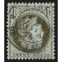n°50b, variété "trait brisé", oblitéré càd Paris Rue de la Tacherie - SUPERBE