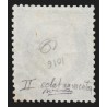 n°60B, variété "anneau-lune" au menton, Cérès 25c bleu, Type II - SUPERBE