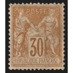 n°80, Sage 30c brun-jaune, Type II, neuf * légère trace de ch. - TB D'ASPECT