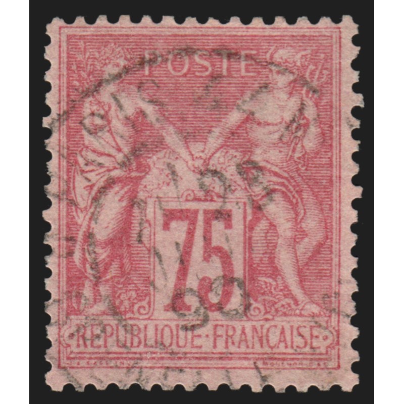 n°81, Sage 75c rose, Type II (N sous U), oblitéré - TTB n°81, Sage 75c rose, Type II (N sous U), oblitéré - TTB