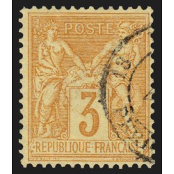 n°86, Sage 3c bistre-jaune, oblitéré - TB