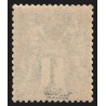 n°61, Sage 1c vert, Type I, neuf ** sans charnière, signé CALVES - TB