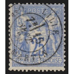 n°68, Sage 25c outremer, Type I , oblitéré càd LILLE SAINT-MARTIN - TB