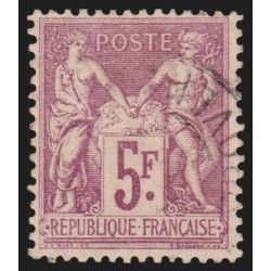 n°95a, Sage 5fr lilas-rose sur lilas-pâle, signé JF.BRUN - TB