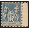 n°101, Sage 15c bleu, papier quadrillé, neuf ** sans charnière - TB