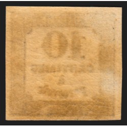 Timbres-Taxe n°2, 10c noir, Type I, neuf * avec trace de charnière - SUPERBE