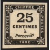 Timbres-Taxe n°5, 25c noir, Type I, 1873, neuf ** sans charnière - SUPERBE
