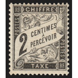 Timbres-Taxe n°11, Duval 2c noir, neuf ** sans charnière - TB D'ASPECT