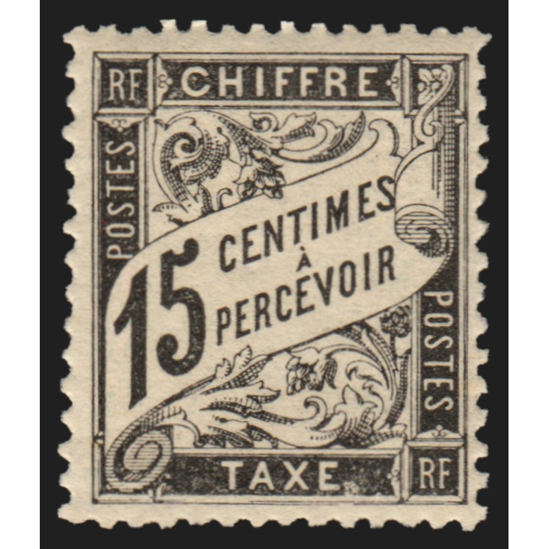 Timbres-Taxe n°16, Duval 15c noir, neuf ** sans charnière - TB Timbres-Taxe n°16, Duval 15c noir, neuf ** sans charnière - TB