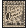 Timbres-Taxe n°19, Duval 40c noir, neuf ** sans charnière, signé JF.BRUN - B/TB