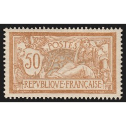 n°120, Merson 50c brun et gris, neuf * avec charnière - SUPERBE
