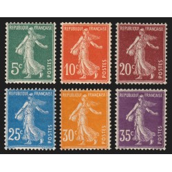 n°137/142, Semeuse camée 1907, série complète, neufs ** sans charnière - TB