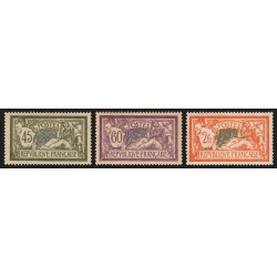 n°143/145, Merson 1907, série complète, neufs * avec trace de charnière - TB