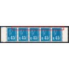 n°1663a, variété "SANS POSTES", Marianne de Becquet 45c bleu, neuf ** - SUPERBE