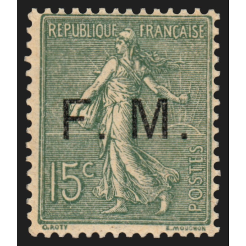 Franchise Militaire n°3, Semeuse lignée 15c vert-olive, neuf ** - TB Franchise Militaire n°3, Semeuse lignée 15c vert-olive, neuf ** - TB