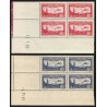 Poste Aérienne n°5/6, blocs de quatre coins datés 1930, neufs ** - TB