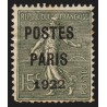 Préoblitérés n°31, Semeuse lignée 15c vert-olive, POSTES PARIS 1922, neuf *