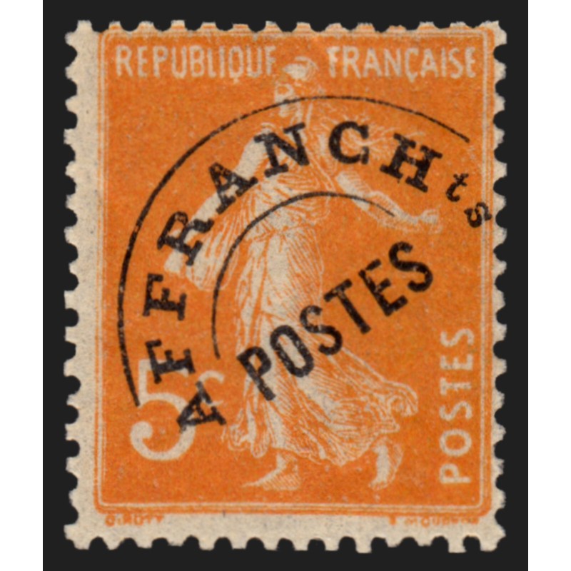 Préoblitérés n°50, Semeuse 5c orange, neuf ** sans charnière - TB Préoblitérés n°50, Semeuse 5c orange, neuf ** sans charnière - TB