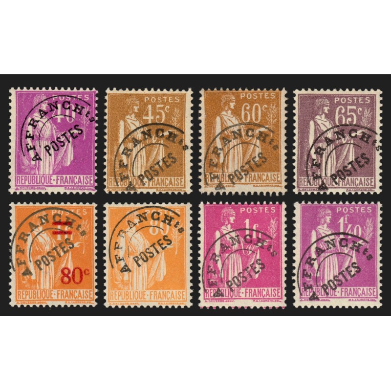Préoblitérés n°70/77, Paix 1933, série complète, neufs ** sans charnière - TB Préoblitérés n°70/77, Paix 1933, série complète, neufs ** sans charnière - TB