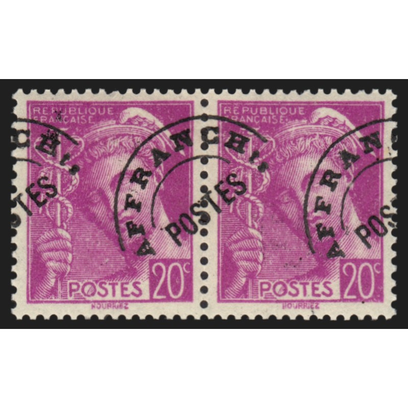 Préoblitérés n°78d, variété "surcharge à cheval", neufs ** sans charnière - SUP Préoblitérés n°78d, variété "surcharge à cheval", neufs ** sans charnière - SUP