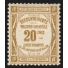 Timbres-Taxe n°45, 20c bistre, neuf ** sans charnière - TB