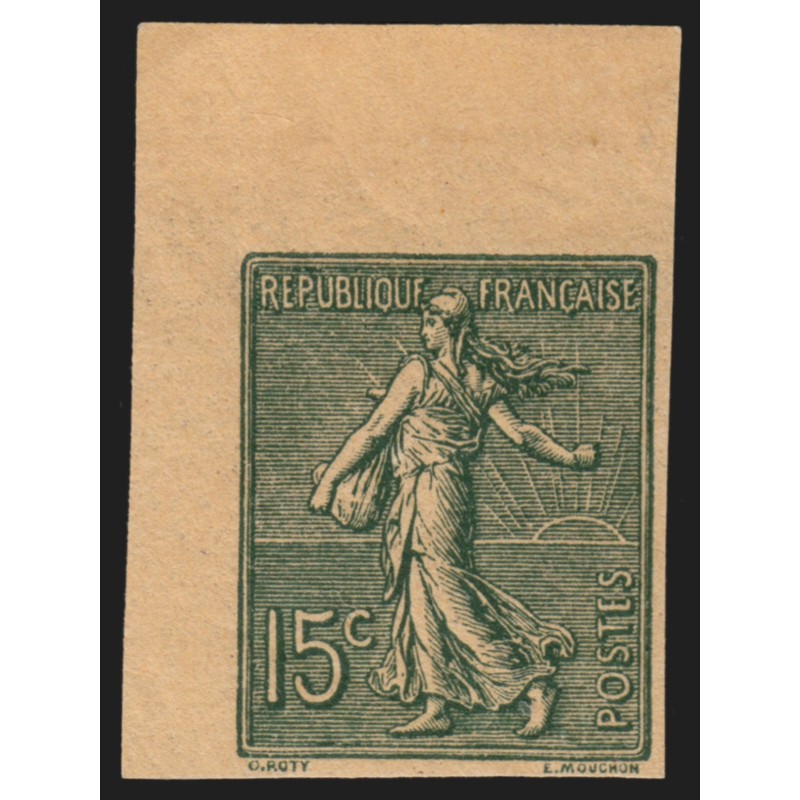 n°130g, non-dentelé coin de feuille, neuf ** sans charnière - SUPERBE n°130g, non-dentelé coin de feuille, neuf ** sans charnière - SUPERBE