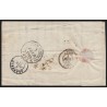 n°3, Cérès 20c noir, oblitéré CHALON-SUR-SAONE 1849 pour Le Bourg d'Oisans - TB