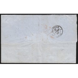 n°17B + 14A, oblitérés PC 3709 SMYRNE Turquie sur lettre pour Marseille - TB