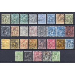 France 1849/1890, Collection de 69 timbres Cérès, Napoléon, Sage, COTE +1300€