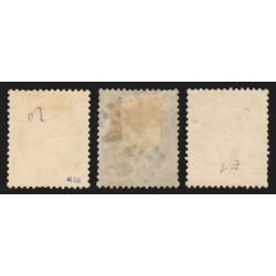 n°36/38, Cérès Siège de Paris 1870, série complète, oblitérés - TB D'ASPECT
