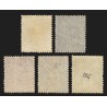 n°102/106, Sage 1898, série complète, oblitérés - TB D'ASPECT