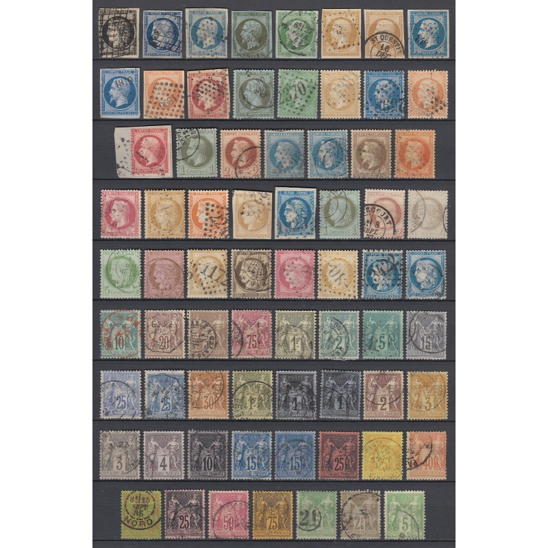 France 1849/1890, Collection timbres Cérès Napoléon, COTE 1700€ - TB D'ASPECT France 1849/1890, Collection timbres Cérès Napoléon, COTE 1700€ - TB D'ASPECT