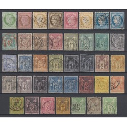 France 1849/1890, Collection timbres Cérès Napoléon, COTE 1700€ - TB D'ASPECT