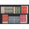 France 1922/1937, Lot de 12 blocs de 4 dont coins datés, neufs ** COTE 275€ TB