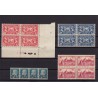 France 1922/1937, Lot de 12 blocs de 4 dont coins datés, neufs ** COTE 275€ TB