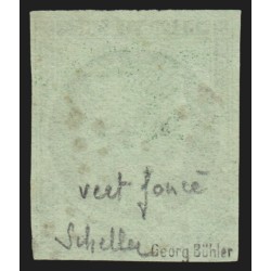 n°2b, Cérès 15c vert-foncé, oblitéré étoile de Paris, signé SCHELLER - TB