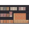 Type Blanc n°107/111 + 157, sélection de nuances et papiers, neufs ** - TB