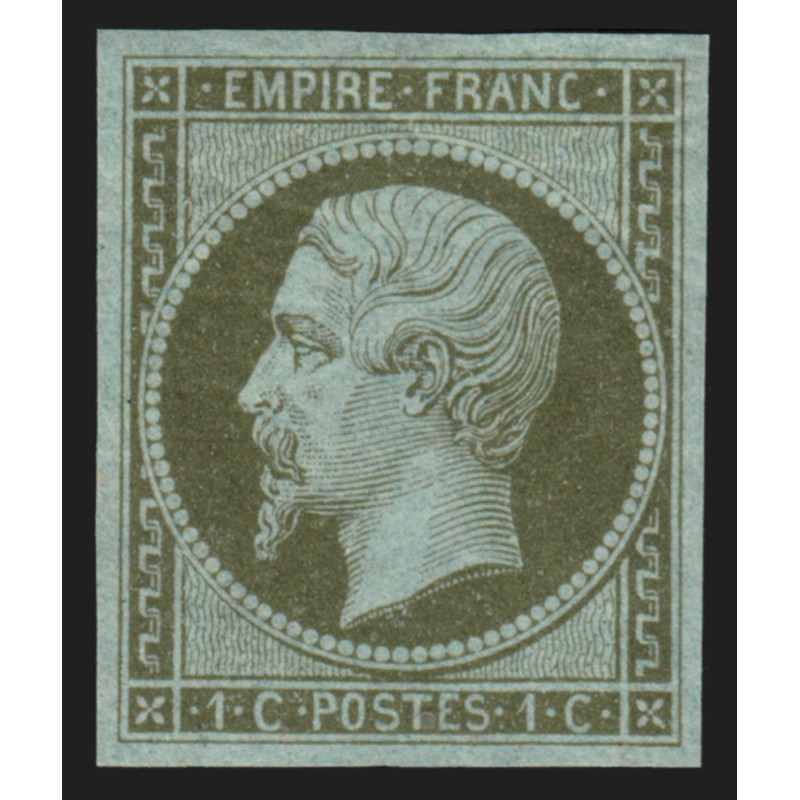 n°11, Napoléon non-dentelé, 1c olive, neuf ** sans charnière - TB