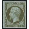 n°11, Napoléon non-dentelé, 1c olive, neuf * infime trace de ch. - SUPERBE