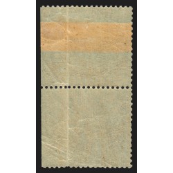 n°75, variété "dentelé sur 3 côtés", Sage 5c vert, Type II, neuf ** - TB