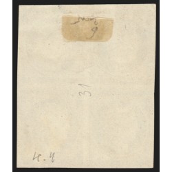 n°3, bloc de quatre, Cérès 1849, 20c noir sur blanc, essai, neuf (*) - SUPERBE