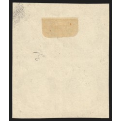 n°3, bloc de quatre, Cérès 1849, 20c noir sur jaune, essai, neuf (*) - TB