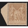n°80, petit bord de feuille, Sage 30c brun-jaune, Type II, neuf ** - TB