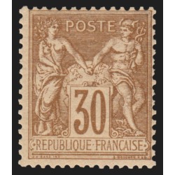 n°80, Sage 30c brun-jaune, Type II, neuf ** sans charnière - TB